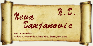 Neva Damjanović vizit kartica